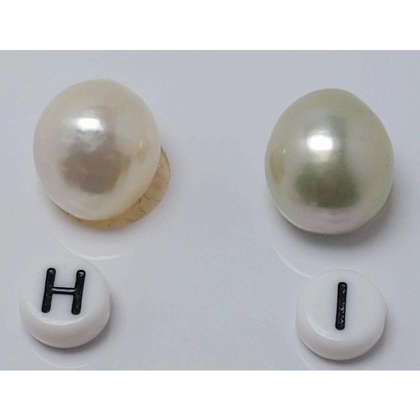 新品  ルースペア南洋白蝶真珠茶金　真珠科学研究所のオーロラム茶金 新品 ルースペア南洋白蝶真珠茶金 真珠科学研究所のオーロラム茶金