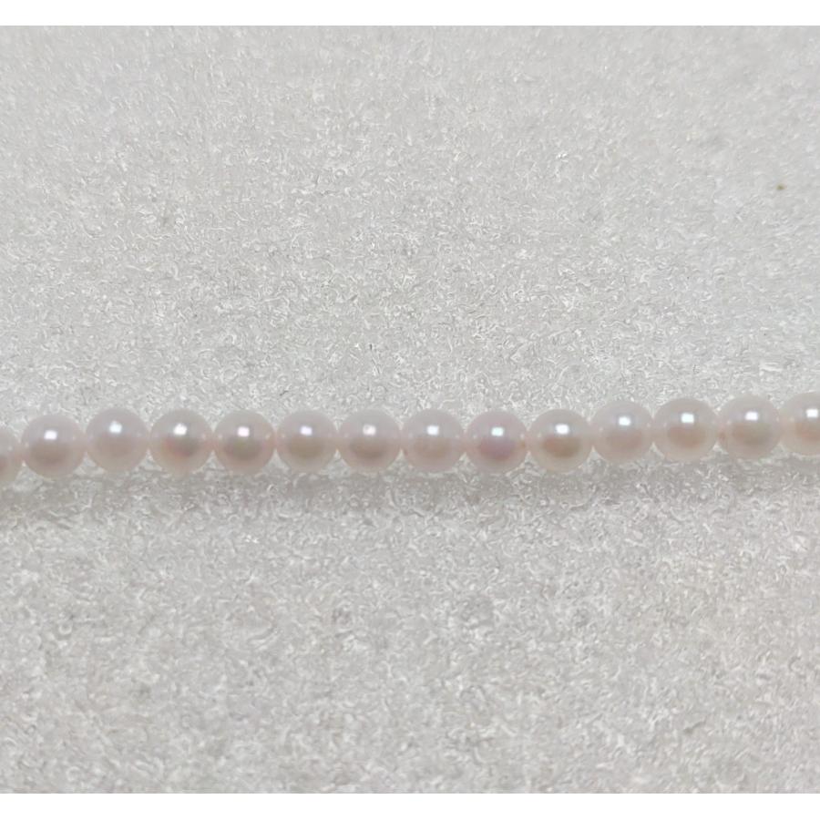 極細アコヤ真珠ネックレス 3.0-3.5mm ベビーパール 長さ変更可能 金具