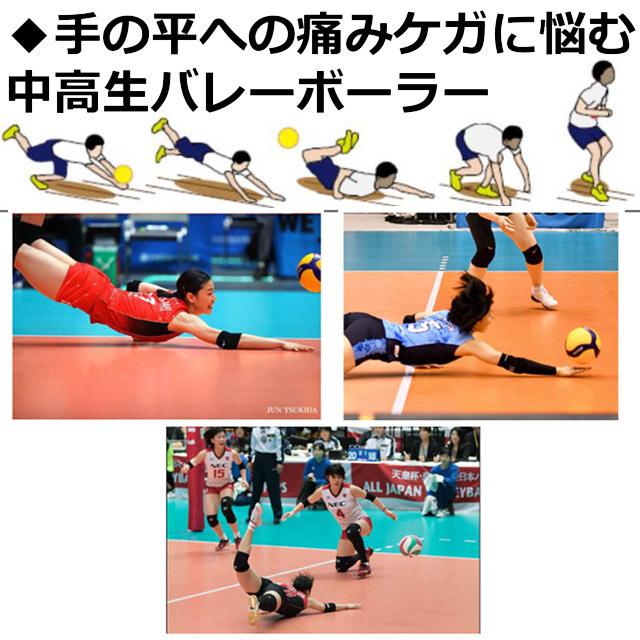 D&M ディーアンドエム 手のひらサポーター 111830 バレーボール用 黒 2