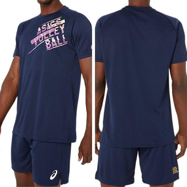 アズタイム アシックス 半袖Tシャツ バレーボール 2053A161 爆買