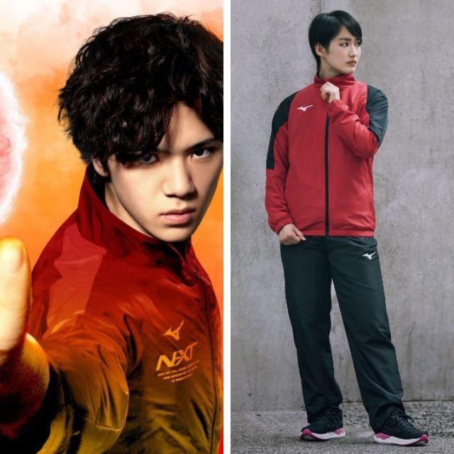 MIZUNO 赤 スキーウェア 上下　ブレスサーモ ミズノ（MIZUNO）（キッズ）ジュニア スキーウェア ブレスサーモ