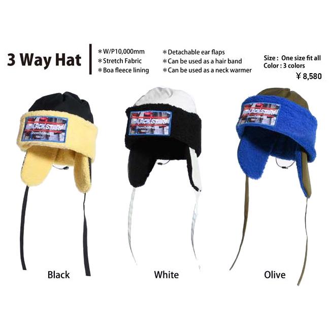 25-26 MTN.ROCK STAR マウンテンロックスター 3way Hat ビーニー 帽子