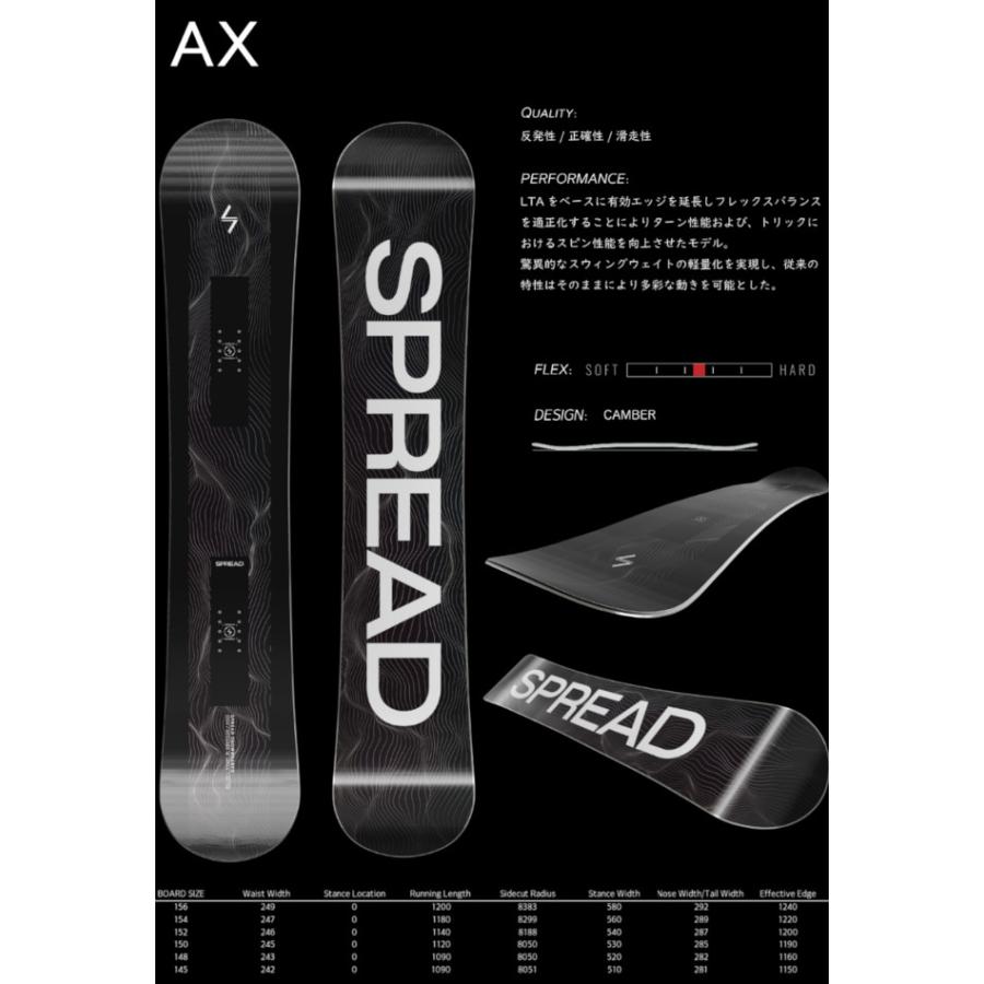 24-25 SPREAD スプレッド AX エーエックス キャンバー モデル 尾川 慎二 プロデュース スノーボード グラトリ SNOWBOARD 正規品 2024-2025 24-25 SPREAD スプレッド AX エーエックス キャンバー モデル 尾川 慎二 プロデュース スノーボード グラトリ SNOWBOARD 正規品 2024-2025