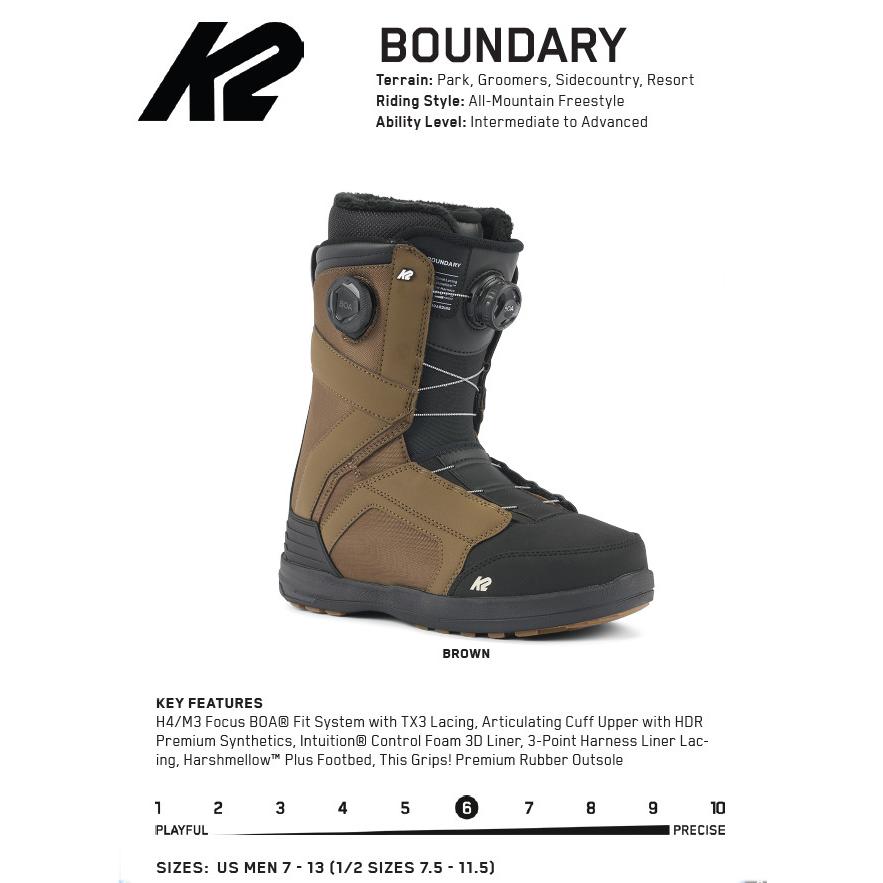 ほぼ新品　K2 BOUNDARY スノーボードブーツ 即購入可‼️ 楽天市場】40%off 送料無料 K2 ケーツー メンズ ブーツ BOUNDARY