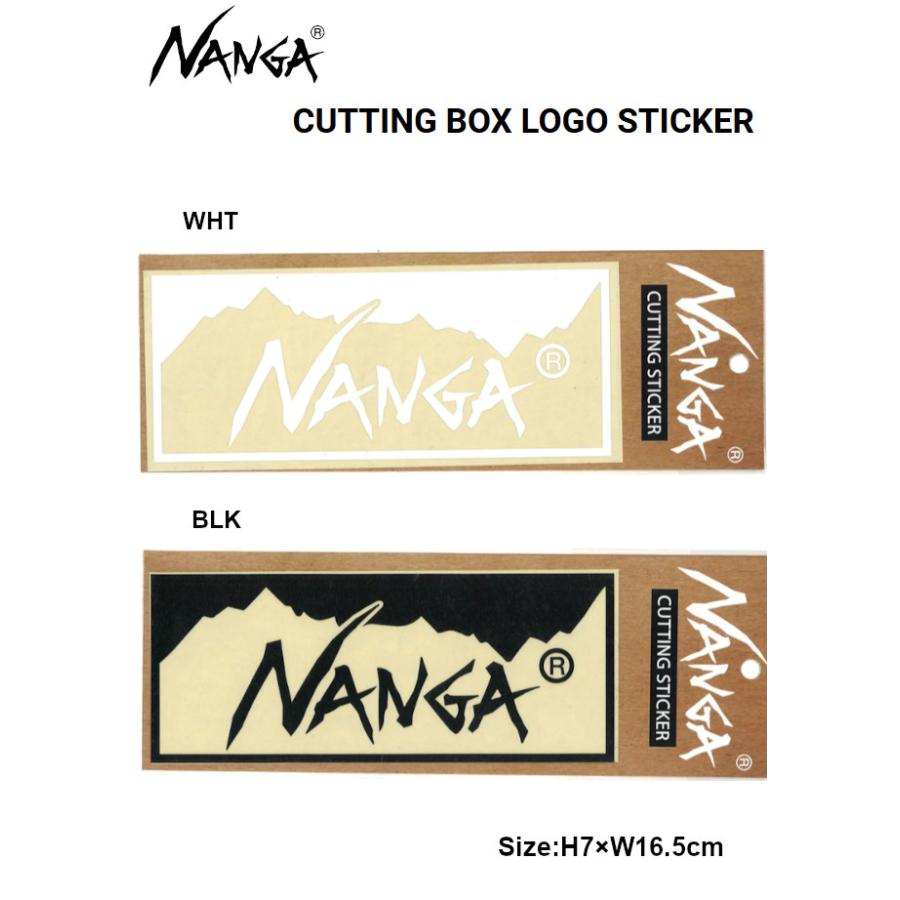 NANGA（ナンガ） NANGA CUTTING BOX LOGO STICKER カッティング