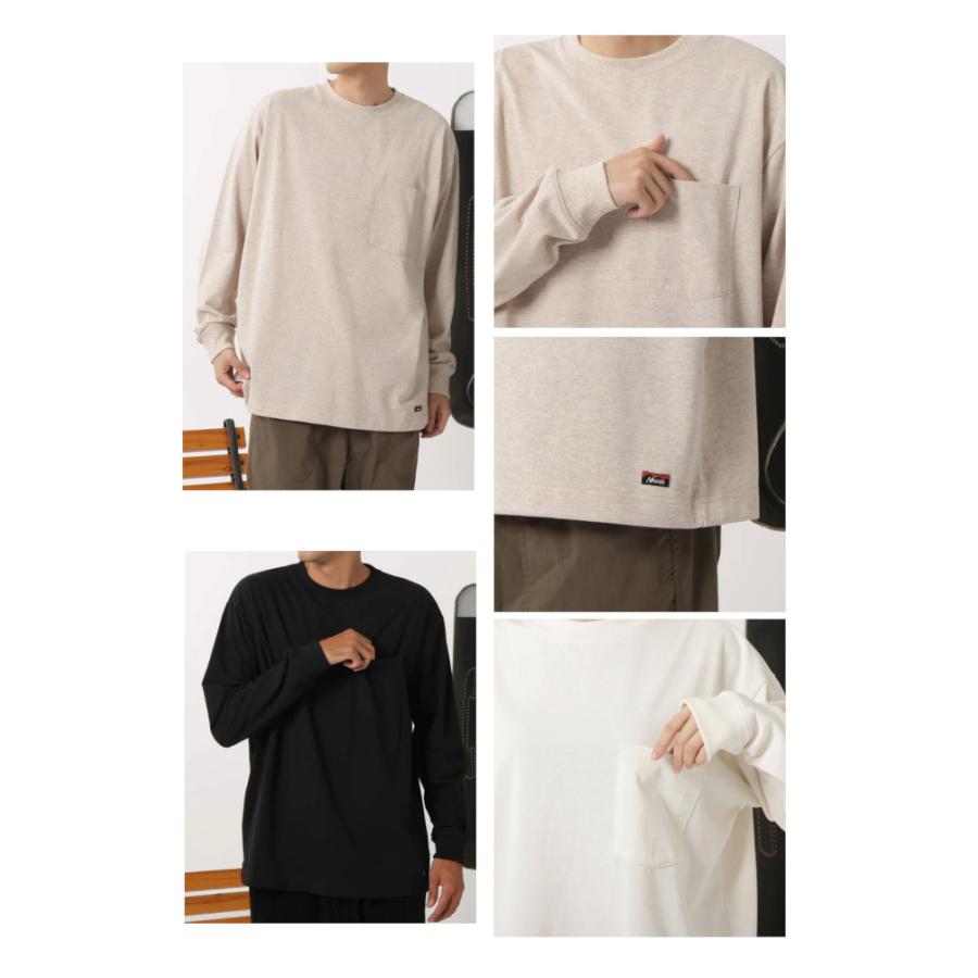 NANGA ナンガ ECO HYBRID DAILY L/S TEE エコ ハイブリッド デイリー ロングスリーブ ティー ロンT 長袖 ポケット付き NANGA DOWN WEAR 2023 メール便発送｜voltage｜04