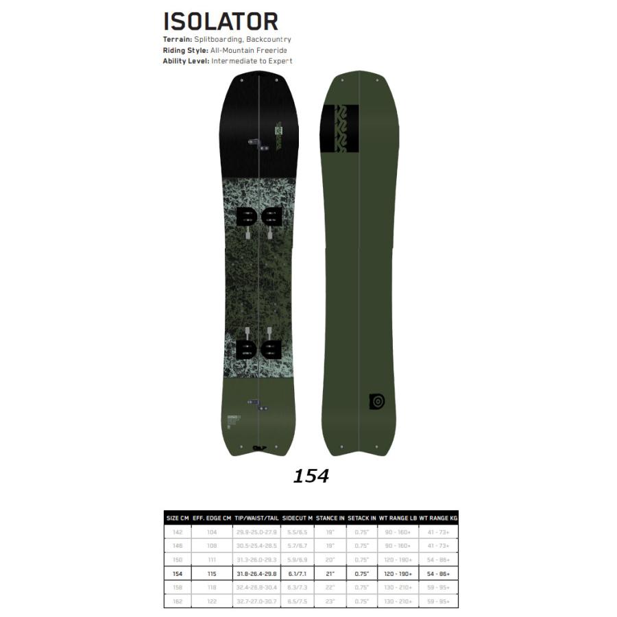 [特典付き] 24-25 K2 SNOWBOARDING ケーツー ISOLATOR アイソレーター スプリットボード  バックカントリー SNOWBOARD ボード 板 2024-2025 | K2（スキー、スノーボード） | 01