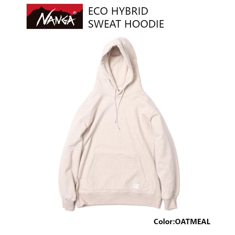 NANGA ナンガ ECO HYBRID SWEAT HOODIE エコ ハイブリッド スウェット フーディー OATMEAL NANGA DOWN WEAR 正規販売店 2023｜voltage｜02