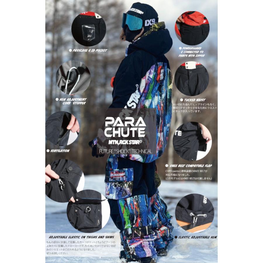 25-26 MTN.ROCK STAR マウンテンロックスター PARACHUTE PANTS FIERY L