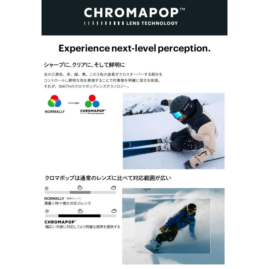 25-26 SMITH スミス Preview プレビュー クロマポップ バードアイビジョン 眼鏡対応 ゴーグル GOGGLE スノーボード SNOWBOARD 正規販売店 2025-2026の画像
