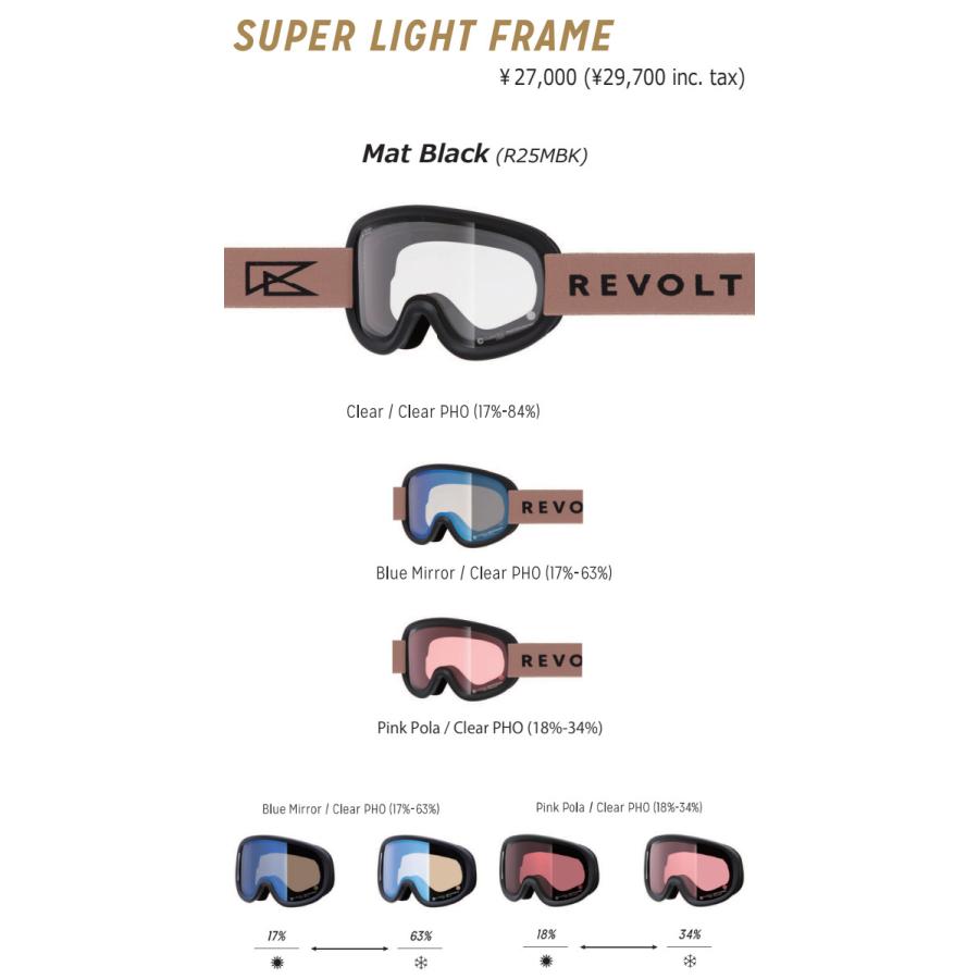 特典付き 24-25 REVOLT リボルト ゴーグル SUPER LIGHT FRAME Mat Black スーパーライトフレーム 調光 スノーボード SNOWBOARD 正規販売店 2024-2025 : VOLTAGE - 通販 - Yahoo!ショッピング 特典付き 24-25 REVOLT リボルト ゴーグル SUPER LIGHT FRAME Mat Black スーパーライトフレーム 調光 スノーボード SNOWBOARD 正規販売店 2024-2025 : VOLTAGE - 通販 - Yahoo!ショッピング