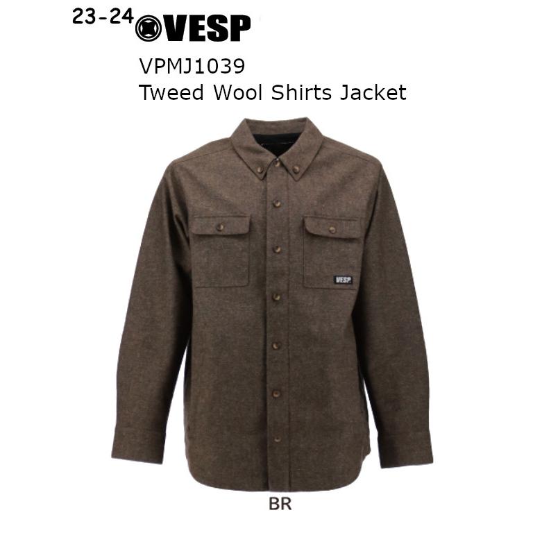VESP（ベスプ） 23-24 VESP べスプ VPMJ1039 Tweed Wool Shirts