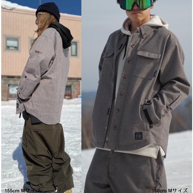 25-26 VESP べスプ VPMJ1069 Houndstooth Check Shirts Jacket BK  BR スノーボード ウエア ジャケット SNOWBOARD 正規販売店 2025-2026 | VESP | 03