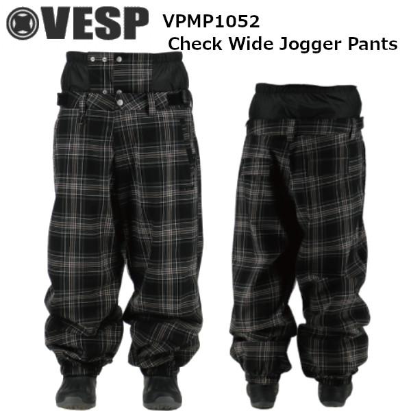 VESP 24-25 べスプ VPMP1052 Check Wide Jogger Pants チェック