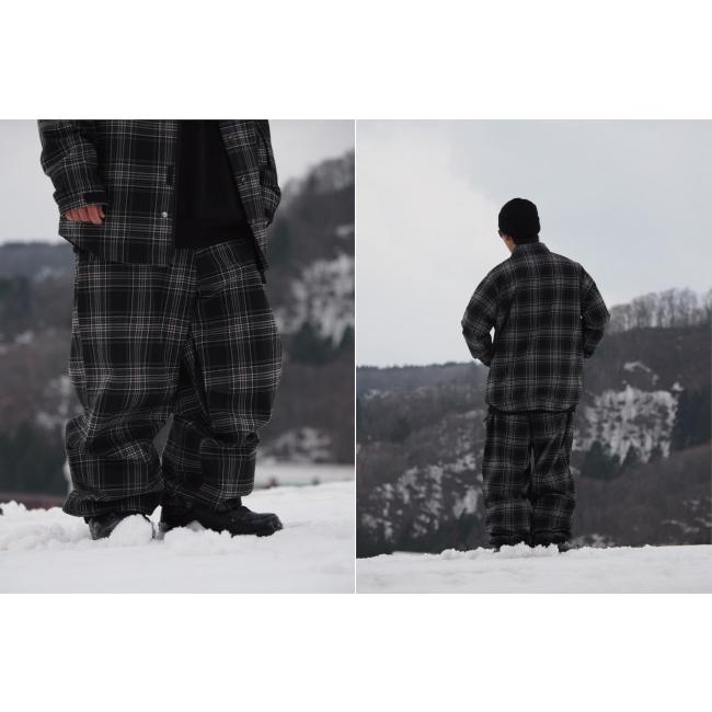 VESP 24-25 べスプ VPMP1052 Check Wide Jogger Pants チェック
