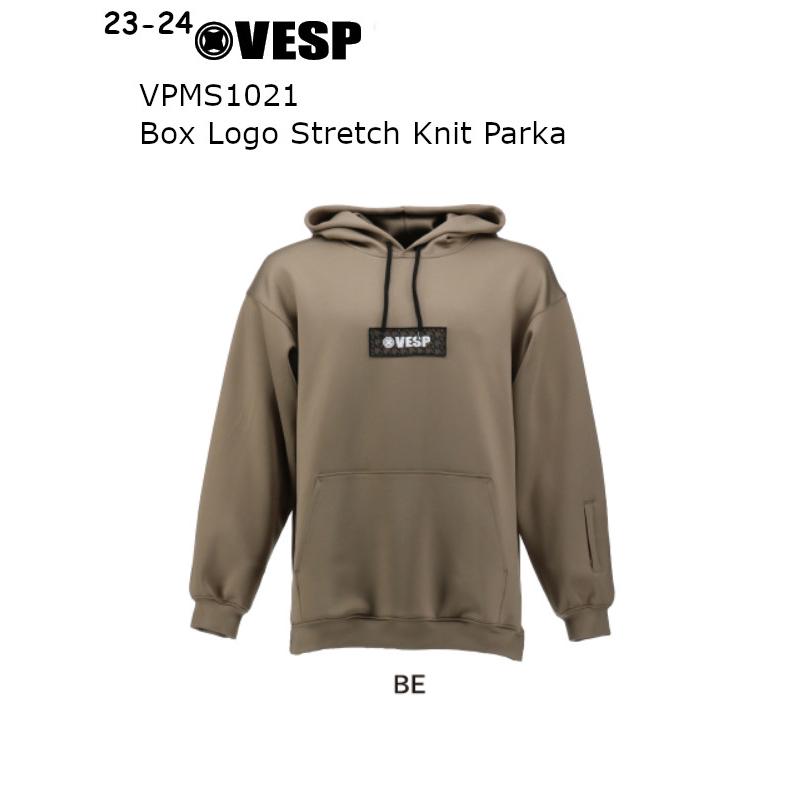 23-24 VESP べスプ VPMS1021 Box Logo Stretch Knit Parka ボックス ロゴ ストレッチ ニット パーカ メンズ レディース スノーボード SNOWBOARD 2023-2024｜voltage｜02