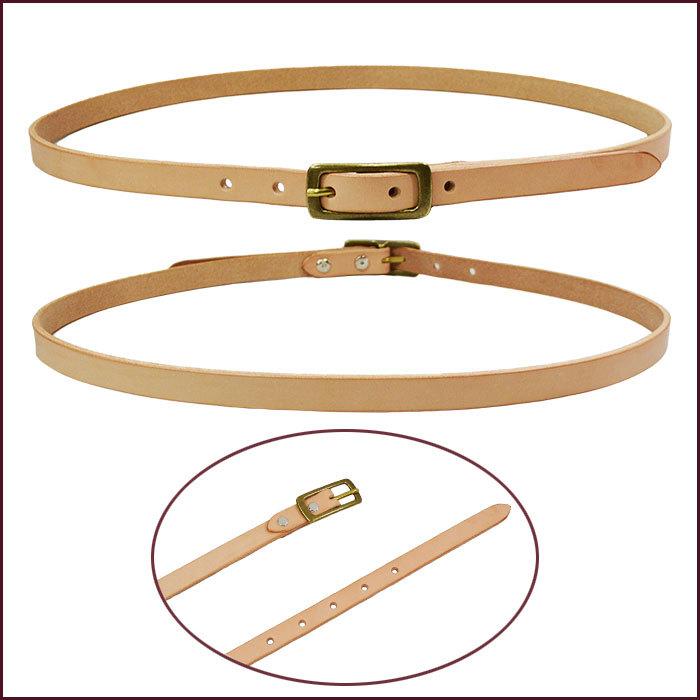 ヌメ革 ナローベルト 細いベルト 革 皮 牛革 本革 日本製 : voodoocats