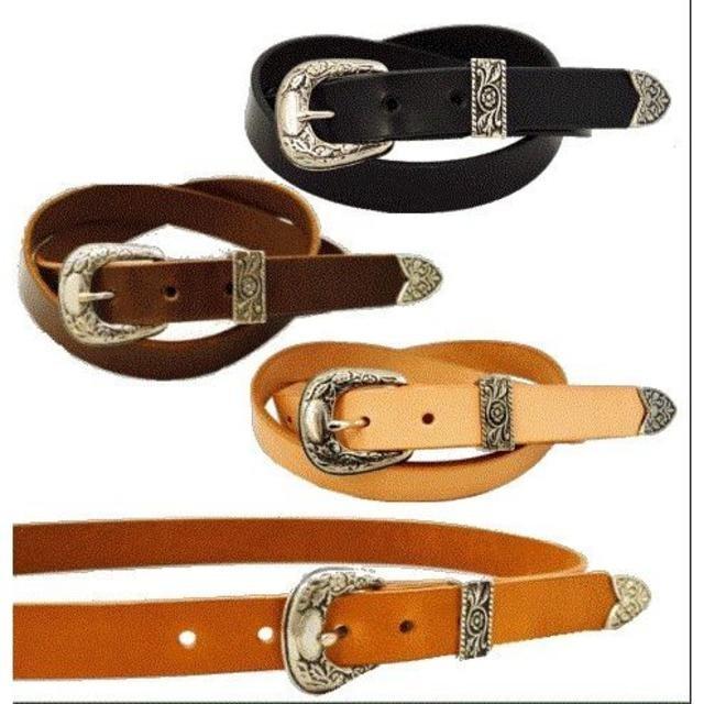 ウエスタンベルト メンズ レディース 栃木レザー オイル 25mm幅 3点金具 日本製 Voodoocats 通販 Yahoo ショッピング