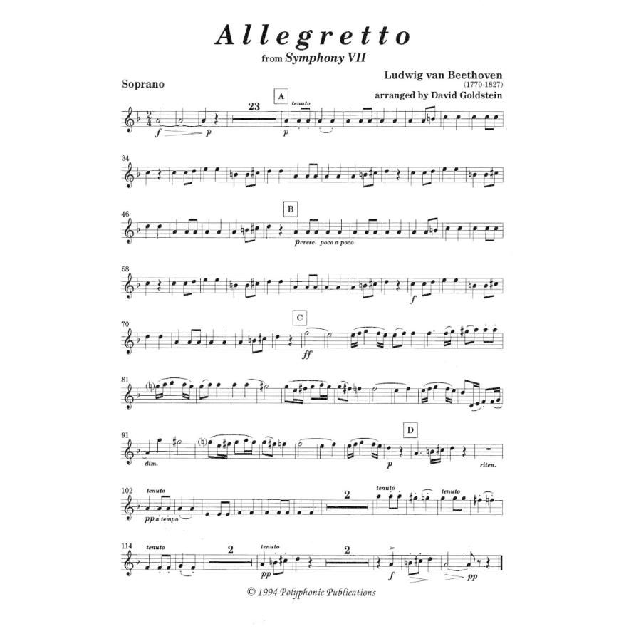 ベートーヴェン「交響曲7番よりAllegretto」　編曲：D.ゴールドスタイン｜vorn｜03