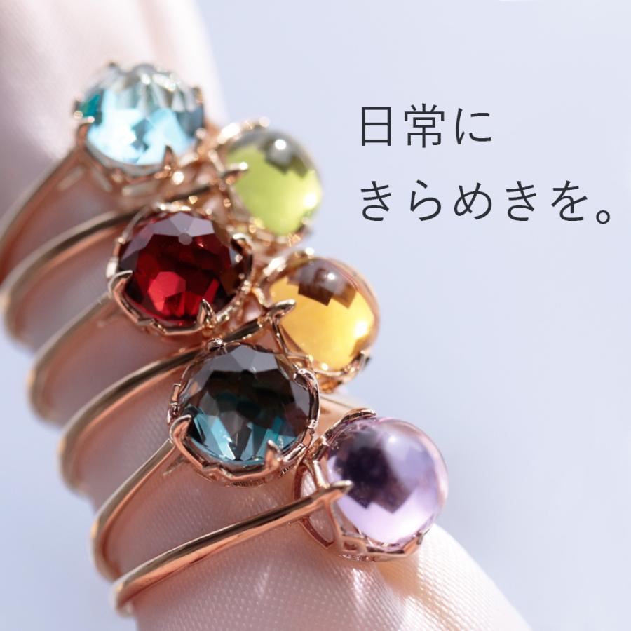MINAMO 正規品 K10 フラワー カボション リング MINAMO MINAMO 正規品 K10 フラワー カボション リング MINAMO