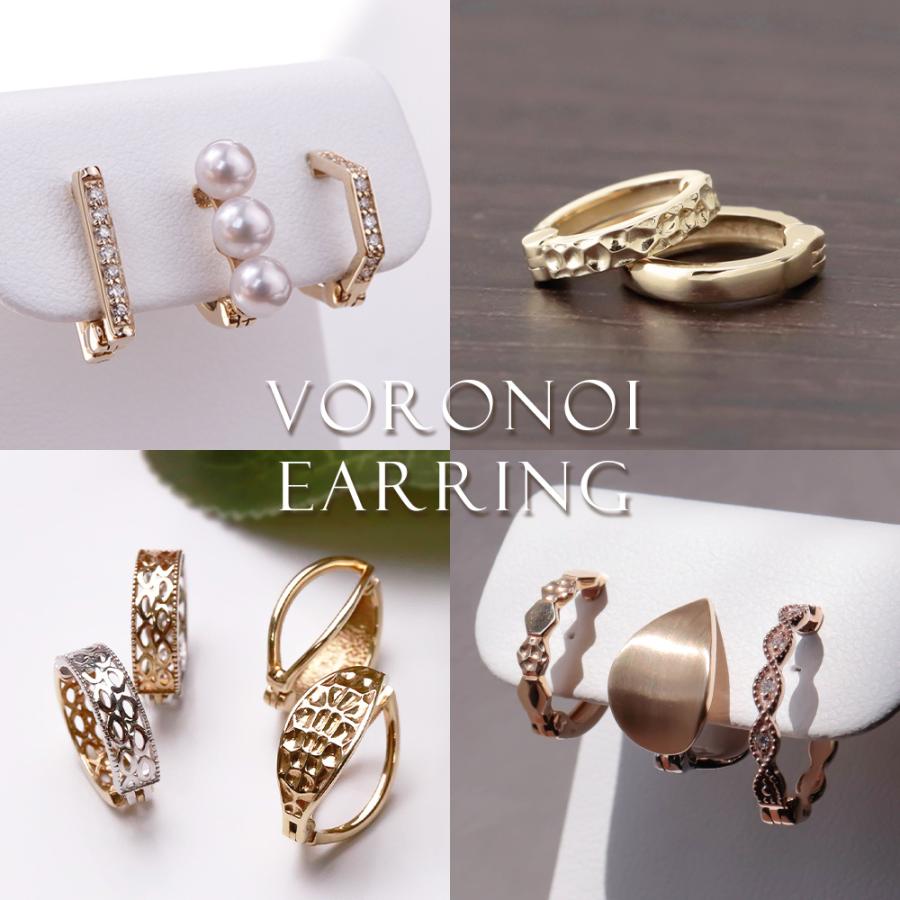 K10 2way ダイヤモンド イヤリング イヤーカフ 両耳用 シンプル