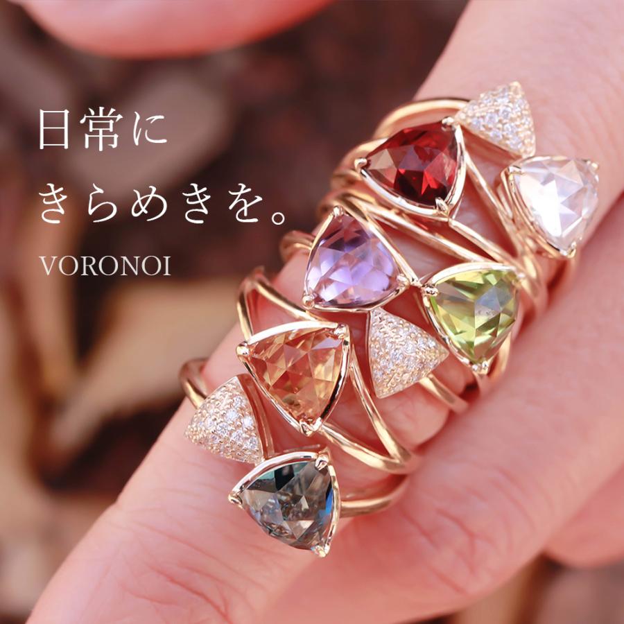 MINAMO 正規品 K10 トライアングル ダイヤモンド リング MINAMO