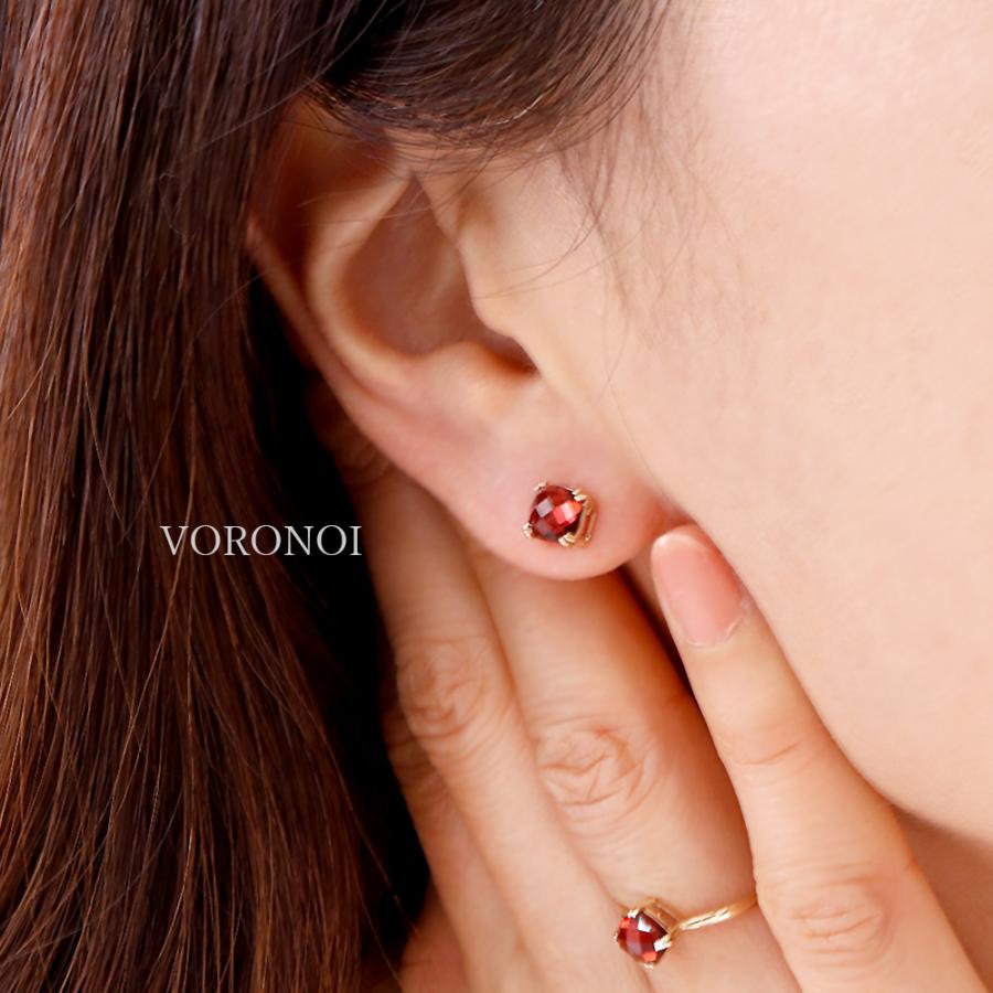 MINAMO 正規品 K10 天然石 ピアス 指輪 約5.5mm チェスカット トパーズ