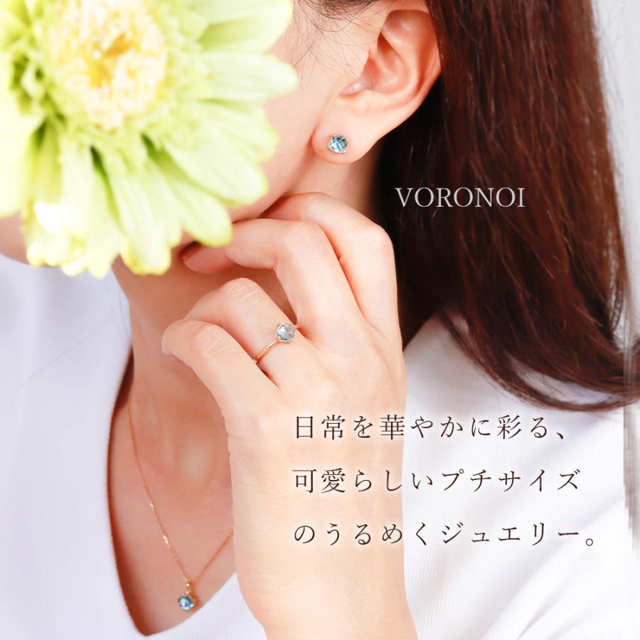 MINAMO 正規品 K10 天然石 ピアス 指輪 約5.5mm チェスカット トパーズ 