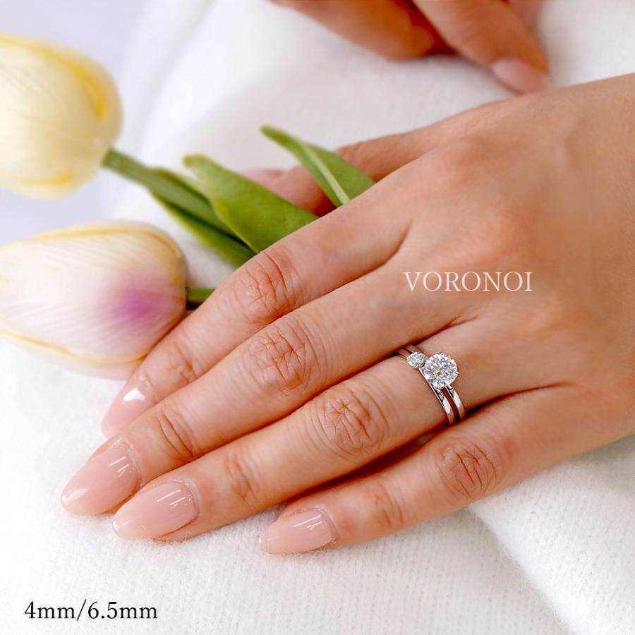 K10 モアサナイト 6.5mm ダイヤモンド1ct相当 一粒 リング 指輪 蕾 花