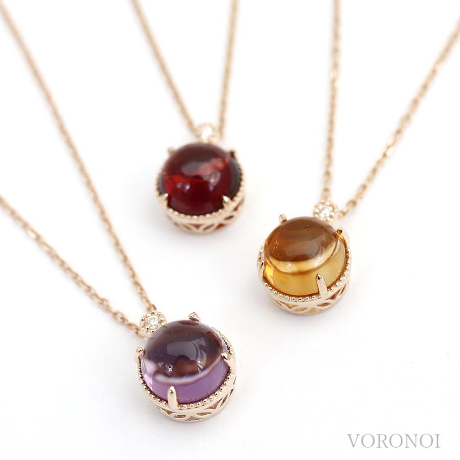 MINAMO 正規品 K10/K18 カボション ネックレス MINAMOセッティング 