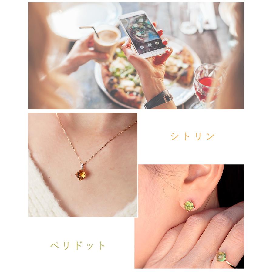 MINAMO 正規品 K10/K18 シュガーローフカット ネックレス MINAMO