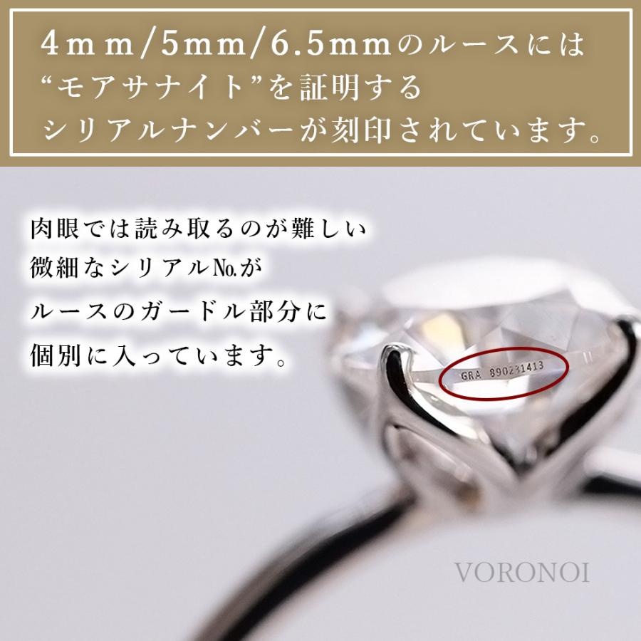 K10 モアサナイト 5mm ダイヤモンド0.5ct相当 一粒 ネックレス