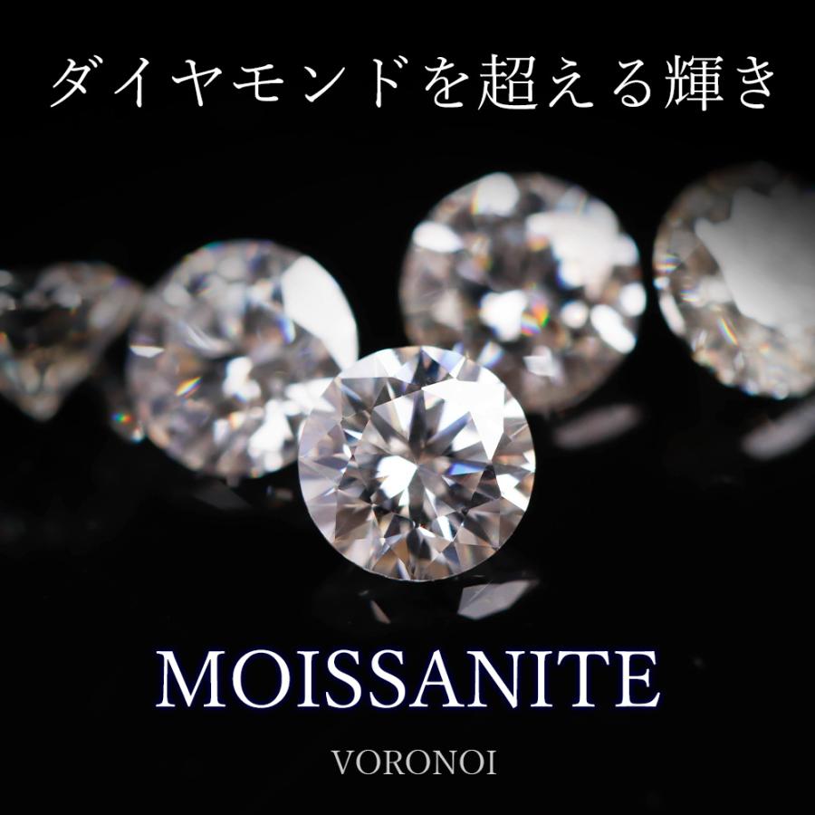 K10 モアサナイト 3mm/1.7mm ダイヤモンド0.4ct相当 ネックレス K10 モアサナイト 3mm/1.7mm ダイヤモンド0.4ct相当 ネックレス