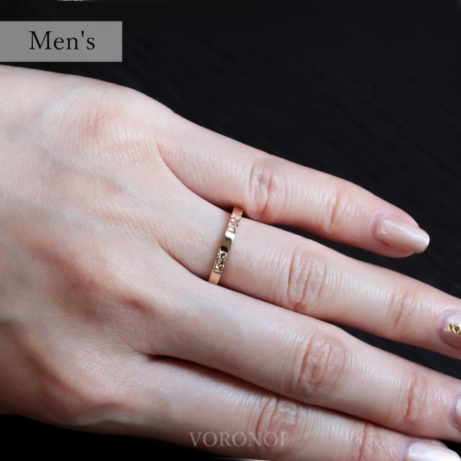 K10 【刻印入れ無料】マリッジリング ペアリング 市松