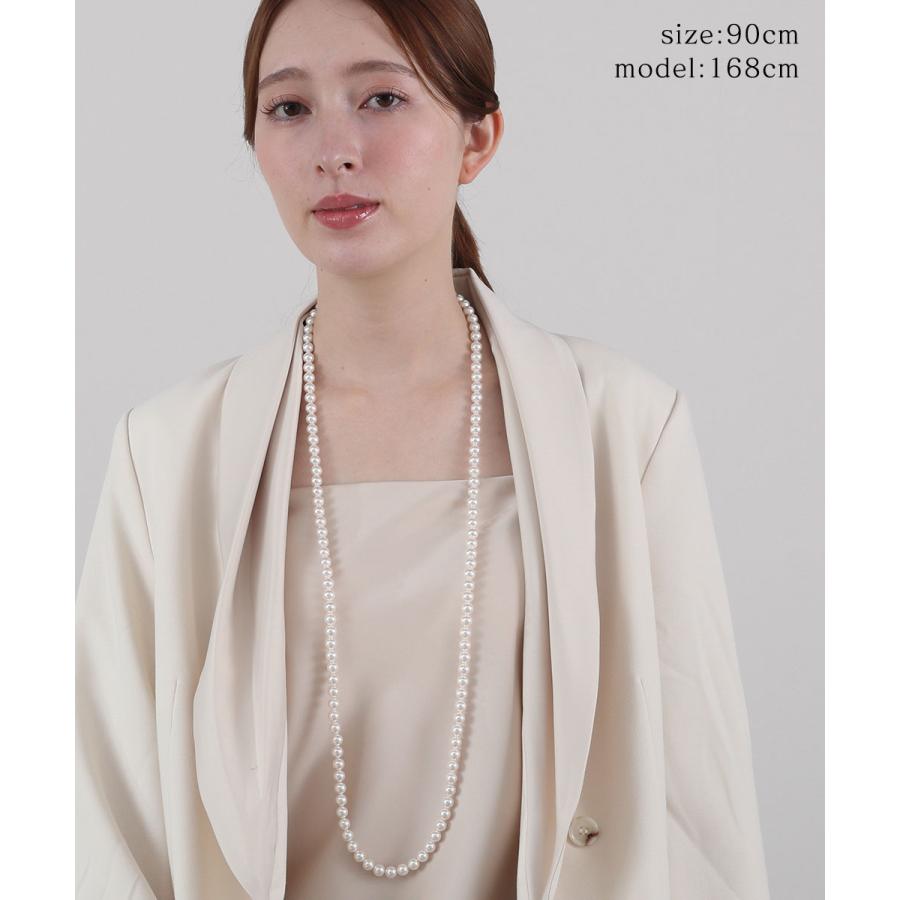 【30%オフクーポン配布 24日20:00〜27日15:59】パール ネックレス ロング 90cm 8mm 真珠 レディース フォーマル カジュアル 冠婚葬祭 結婚式 卒業式 入学式_4