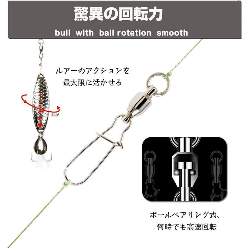高強度 ステンレス スイベル 耐腐食 海釣り 釣り道具 ルアー スナップ ボールベアリングスイベル ボール ベアリング 釣り 仕掛け Addm1022 安光屋 通販 Yahoo ショッピング