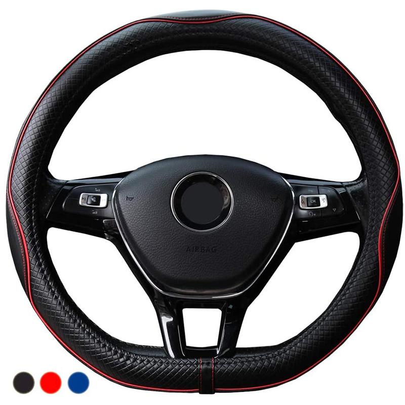 車用 ハンドルカバー D型 本革 ステアリングカバー 滑り止め グリップ感上等 Addm1571 安光屋 通販 Yahoo ショッピング