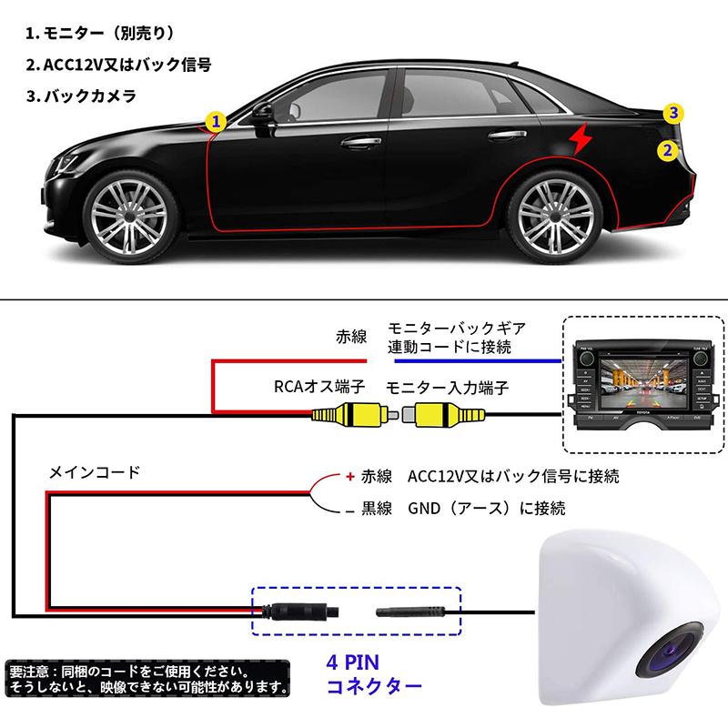 バックカメラ 車用 カメレオンカメラ58万画素 超強暗視 広角170 正像 鏡像 ガイドライン有無 Ip68 ナンバープレート取付 12v車 日本語マニュアル付き Addm3 安光屋 通販 Yahoo ショッピング