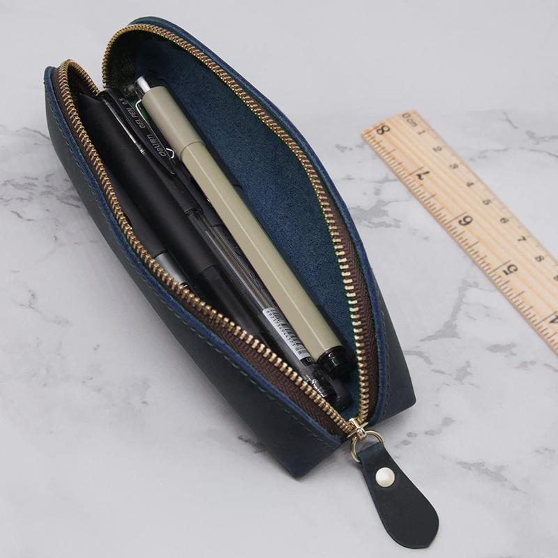 ペンケース 革 手作り レザー 筆箱 大容量 おしゃれ スリム シンプル Addm848 安光屋 通販 Yahoo ショッピング