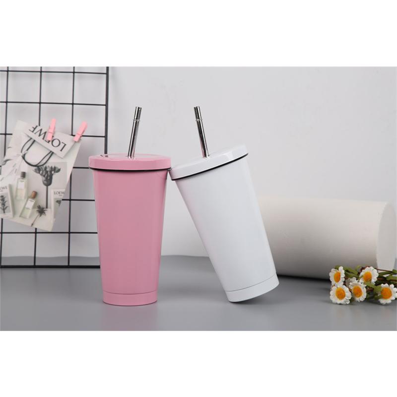 ステンレス タンブラー 保温 保冷 カップ コーヒー タンブラー ステンレス製 蓋付き 持ち運び 直飲み ストロー付 500ml 6色 Auto A325 安光屋 通販 Yahoo ショッピング