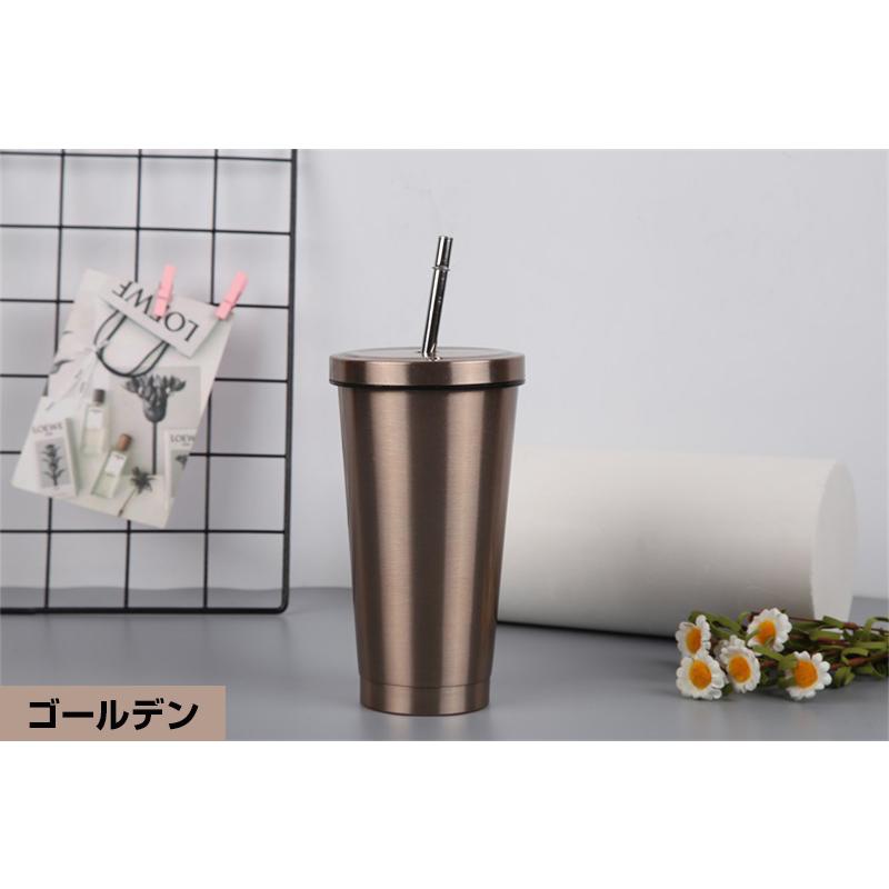 ステンレス タンブラー 保温 保冷 カップ コーヒー タンブラー ステンレス製 蓋付き 持ち運び 直飲み ストロー付 500ml 6色 Auto A325 安光屋 通販 Yahoo ショッピング