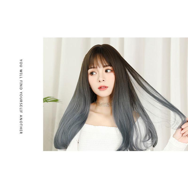 ウィッグ ストレート ロング フルウィッグ グラデーション サラサラ 自然 小顔 女性 ウイッグ ふんわり 前髪 コスプレ レディース パーティー ハロウィーン N259 安光屋 通販 Yahoo ショッピング