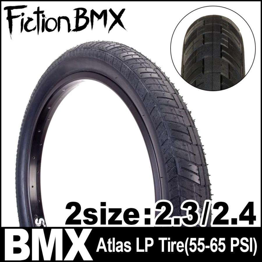 Bmx ストリート タイヤ ブラック パーツ カスタム カスタマイズ フリースタイル Fiction Bikes フィクション インチ Fiction Atlas Lp Tire 55 65 Psi Vog1237 ヴォーグドットコム 通販 Yahoo ショッピング