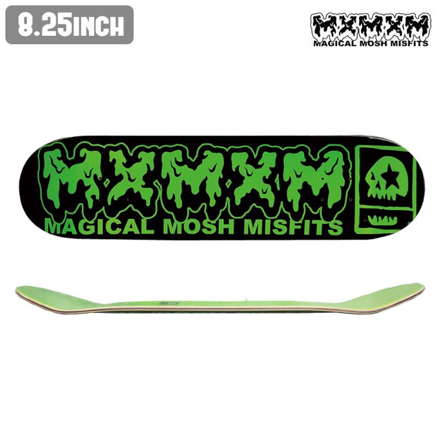 スケートボード スケボー デッキ MAGICAL MOSH MISFITS マジカルモッシュミスフィッツ MxMxM DECK LOGO GREEN  ストリート SKATE DECK あす楽 【inch:8.25】 :vog1836:ヴォーグドットコム - 通販 - Yahoo!ショッピング