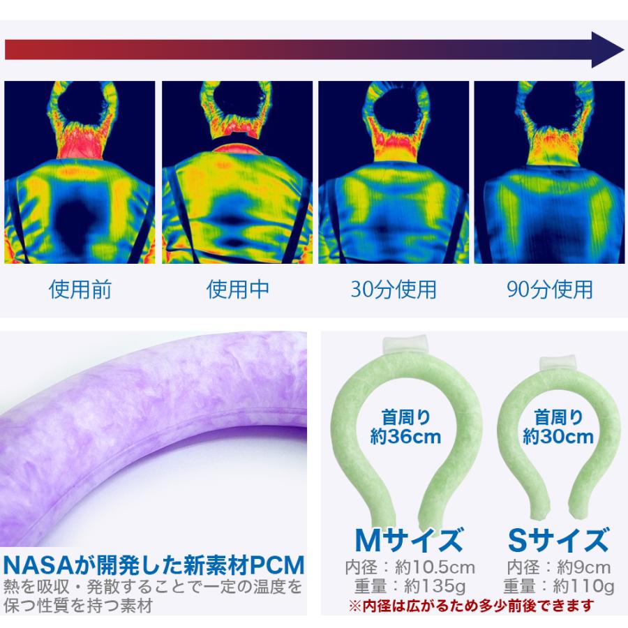 ネッククーラー PCM クールバンド クールアイス リングクール 子供 キッズ クールネック 首 冷却 熱中症対策 保冷剤 冷感グッズ チューブ sale | FINE JAPAN | 03