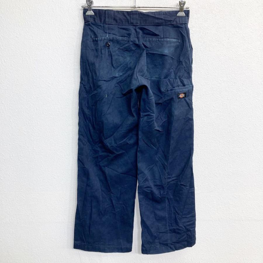 Dickies ワークパンツ W30 ディッキーズ ルーズフィット ネイビー 古着