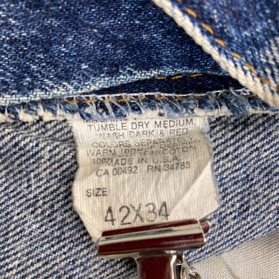Lee デニムパンツ W42 リー ビッグサイズ ケミカルウォッシュ USA製
