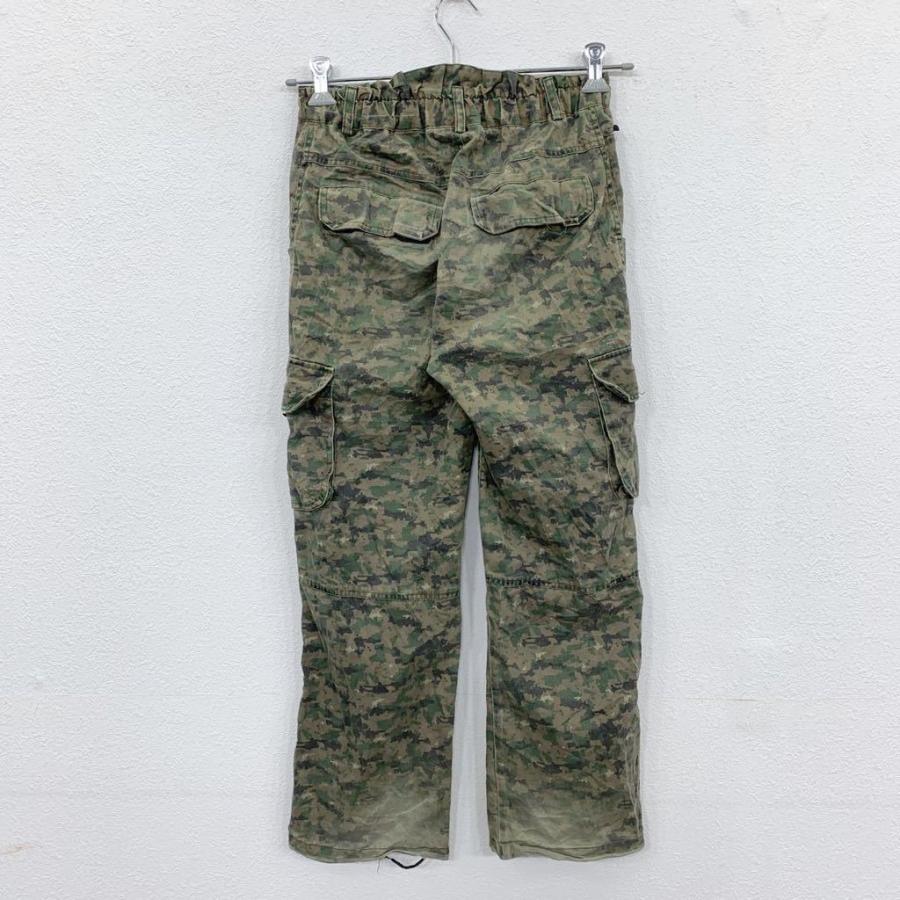 迷彩　カーゴパンツ　ドッキング　リメイク　カーキ　古着 再構築 リメイク デザートカモ 迷彩 ミリタリー カーゴ パンツ