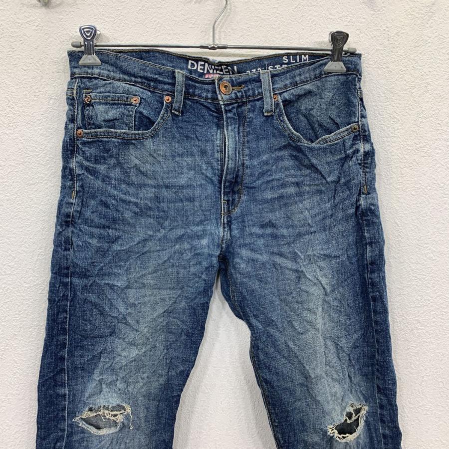 Levi's デニムパンツ W32 リーバイス ブルー スリムストレートフィット