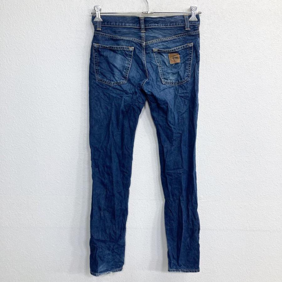 Carhartt デニムパンツ W28 カーハート ボタンフライ インディゴ 古着 